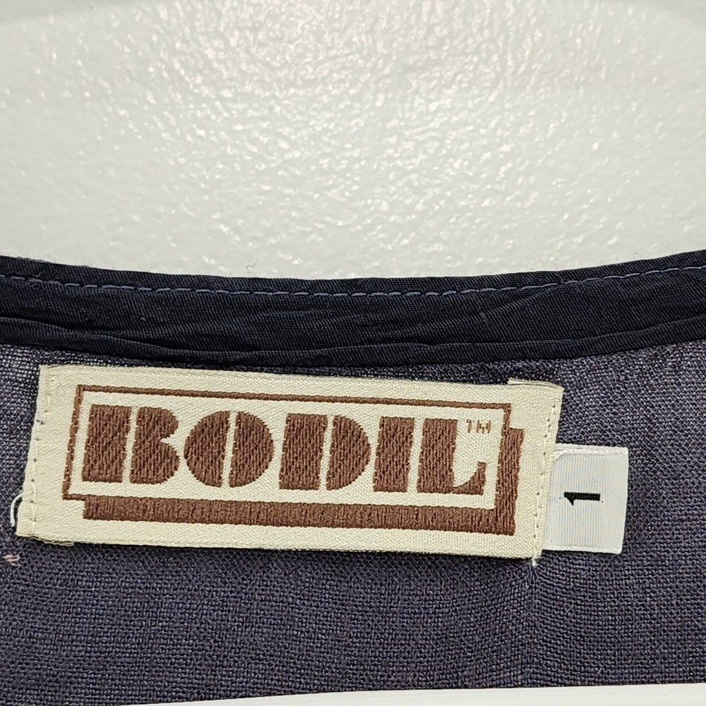 Bodil Women's Linen Relaxed Fit Button Front Jacket - 1 - Picture 3 of 9